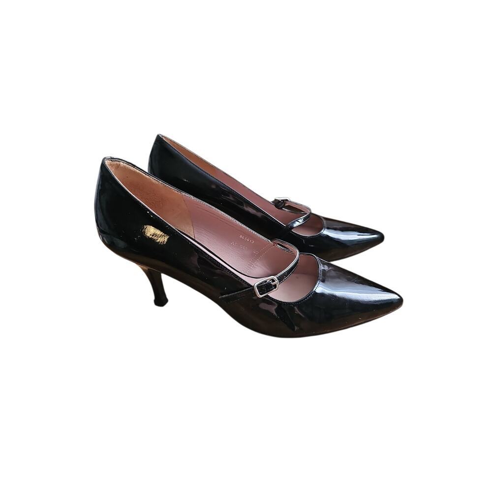 Boden 40 black patent leather heels sz 8.5 SH52